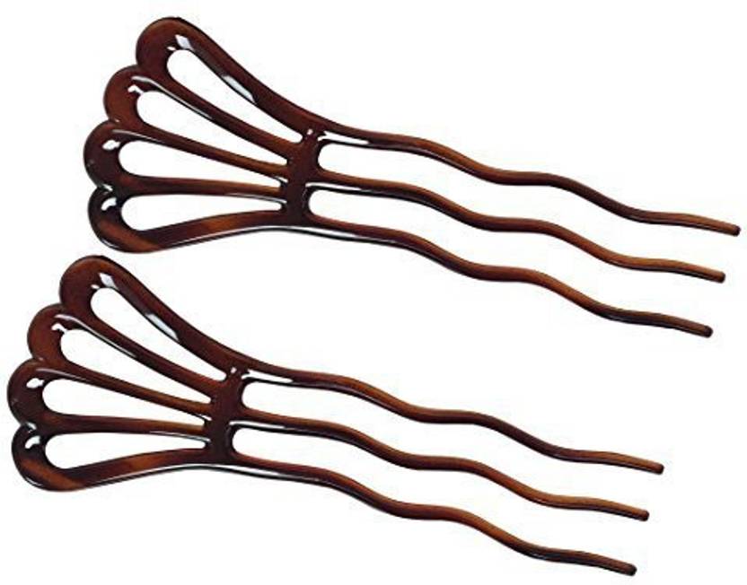 Generic Parcelona French Fan Tortoise Shell Brown Large Wavy Crink
