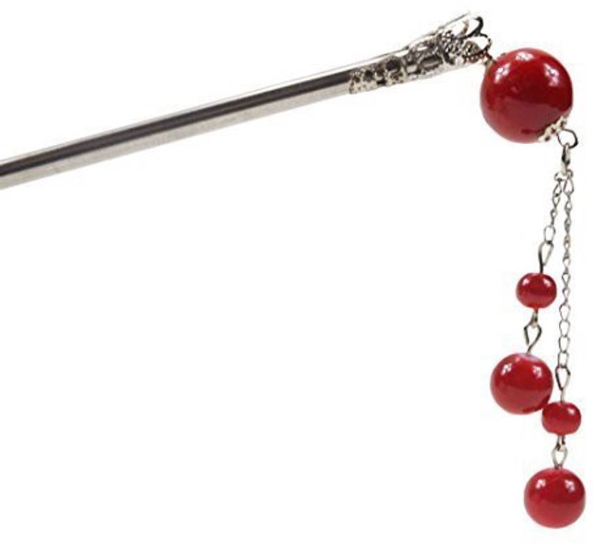 Generic 2 Pcs Chinese Traditional Metal Tassels Hair Pins Stick