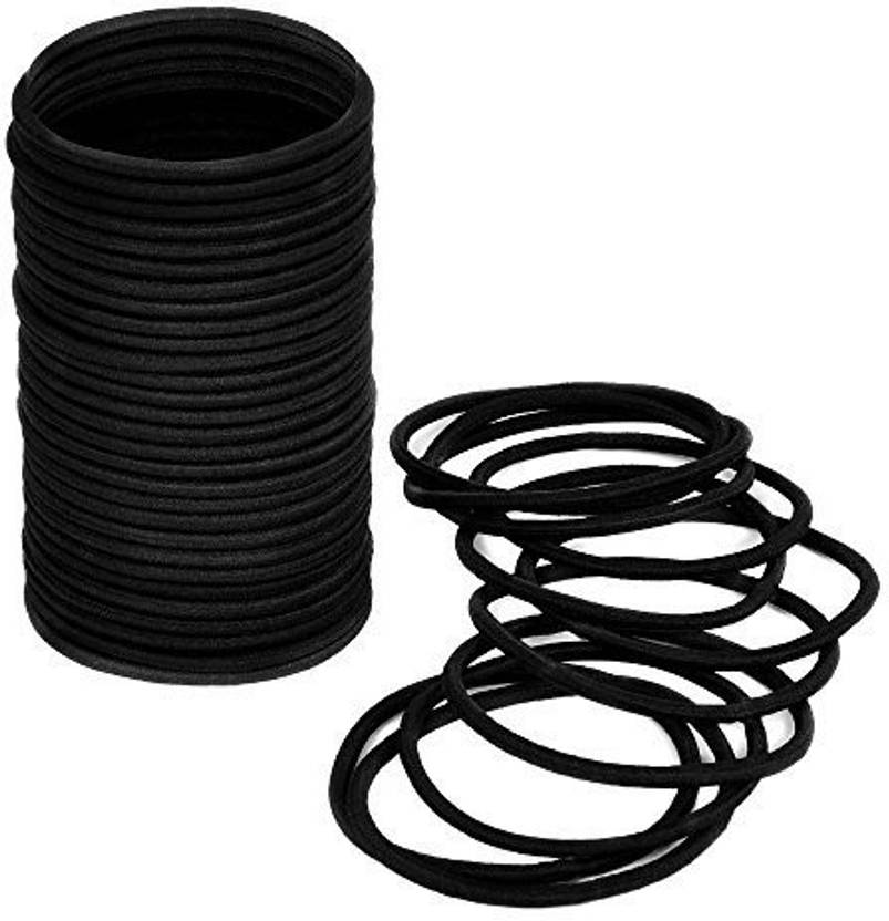 eBoot Hair Elastics Hair Bands Bulk, Black, Pack of 40 Rubber Band