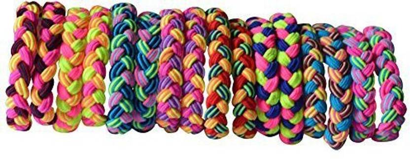 Bzybel Bzybel 16pcs Thick Solid Stretch Pony Elastics Ponytail