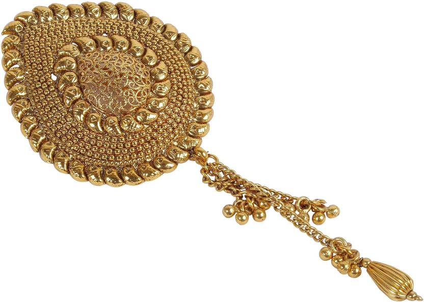 Muchmore Traditional Ethnic Design Crystal Made Partywear Hair Pin