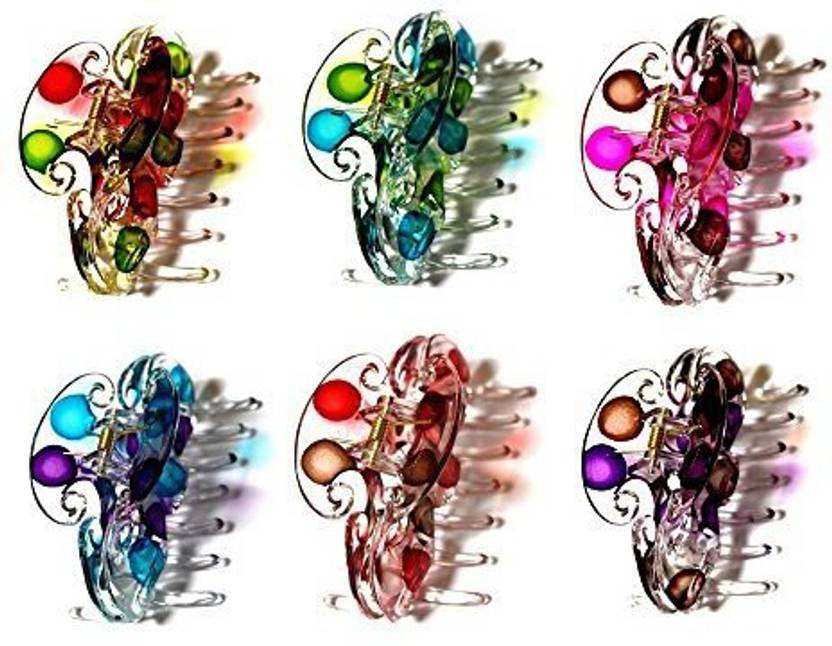 Syleia Syleia Hair Claw Jaw Clips 3 75 Quot 9 Cm Set Of 6 For All
