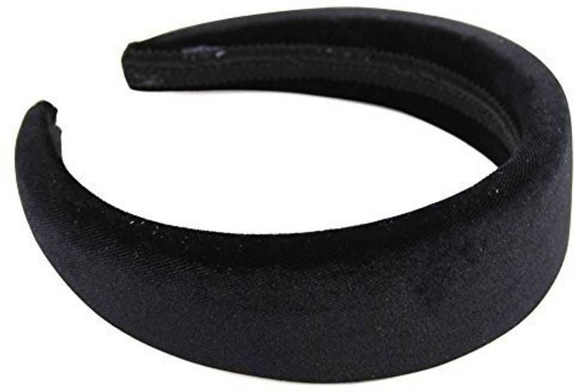 Generic Qtgirl Thick Headbands Wide Padded Velvet Black Alice