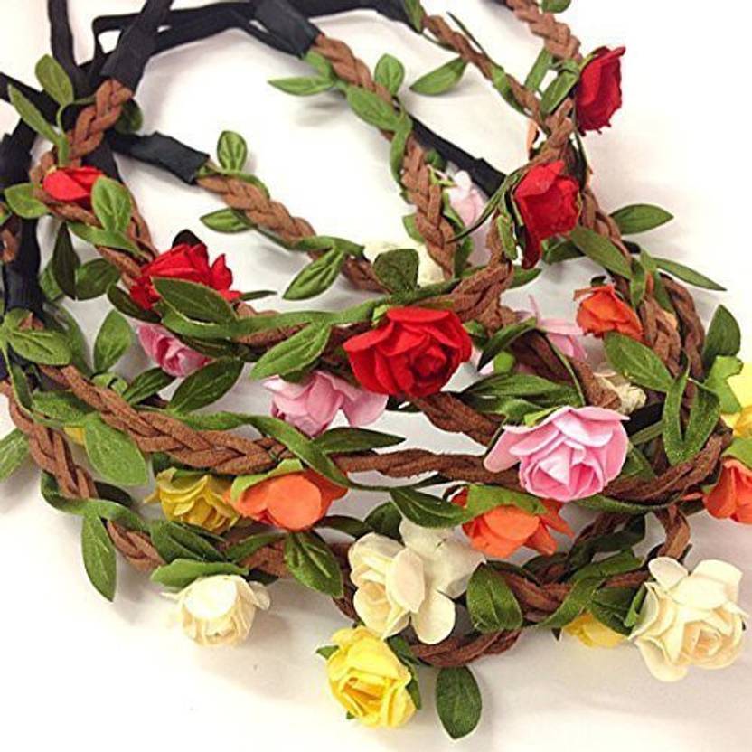 Esowemsn 5 Pcs Women Lady Girl S Bohemian Boho Style Rose