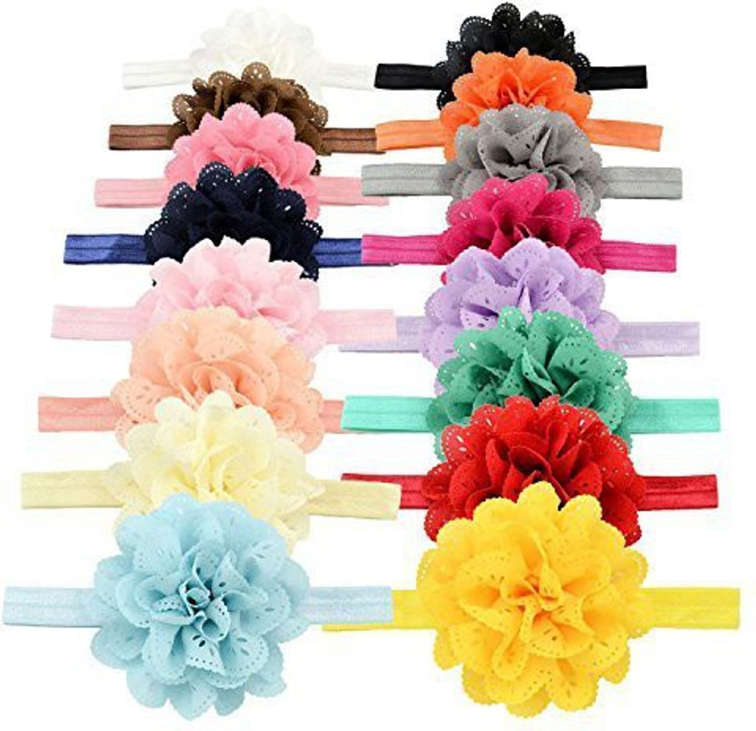 Bow Flower Headband Headwear Head Band Hair Accessories for Girls Kids Y