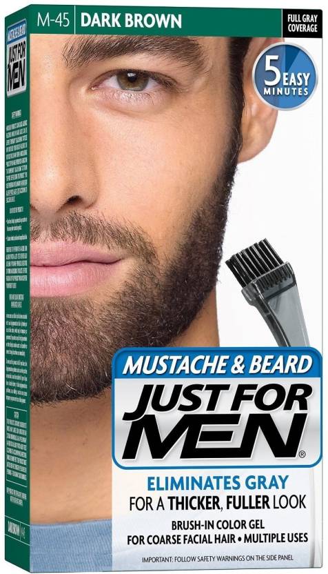 Just For Men Mustache Beard Dark Brown M 45 Pack Of 3