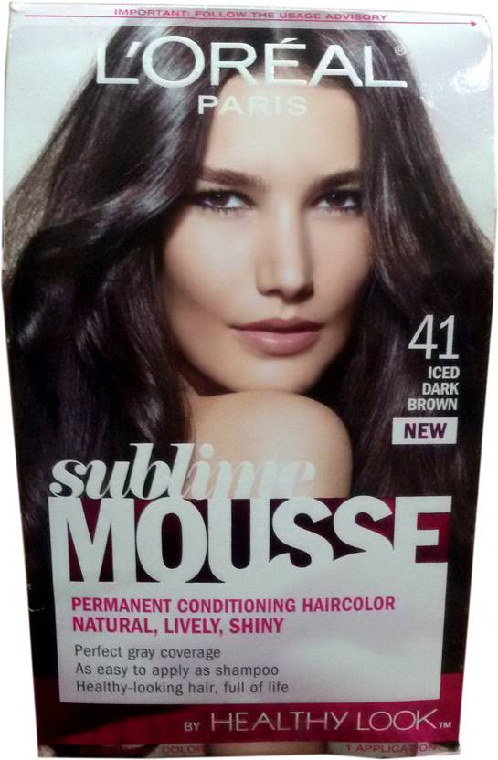 L Oreal Paris Sublime Mousse Permanent Conditioning Hair Color L Oreal Paris Sublime Mousse Permanent Conditioning Hair Color Iced Dark Brown 41