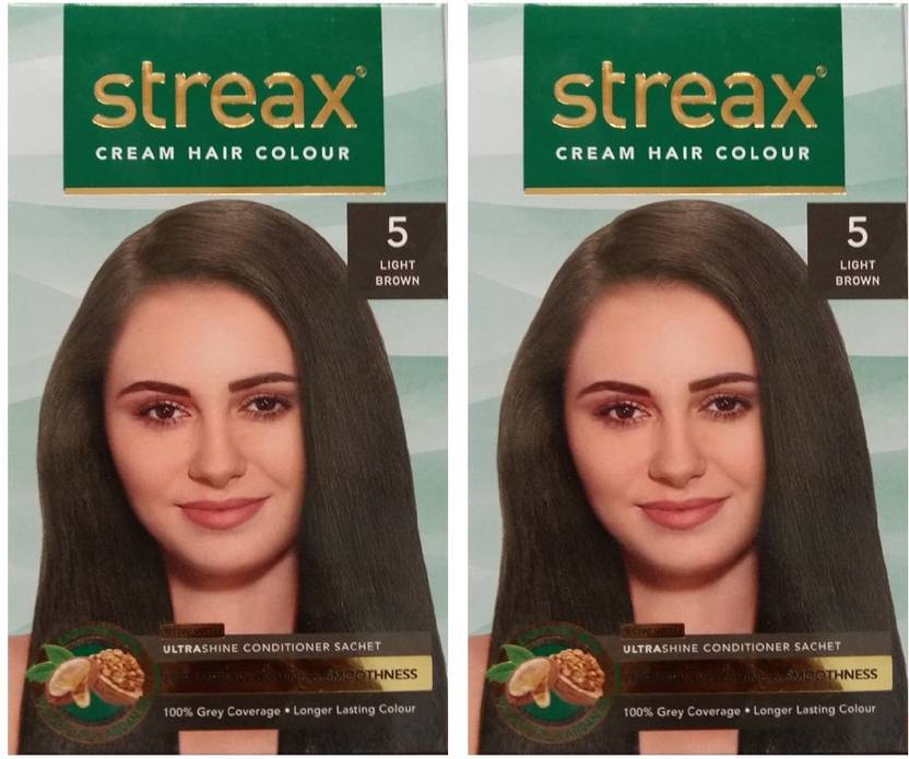 Streax Cream Light Brown 5 Pack Of 2 Hair Color Price In India