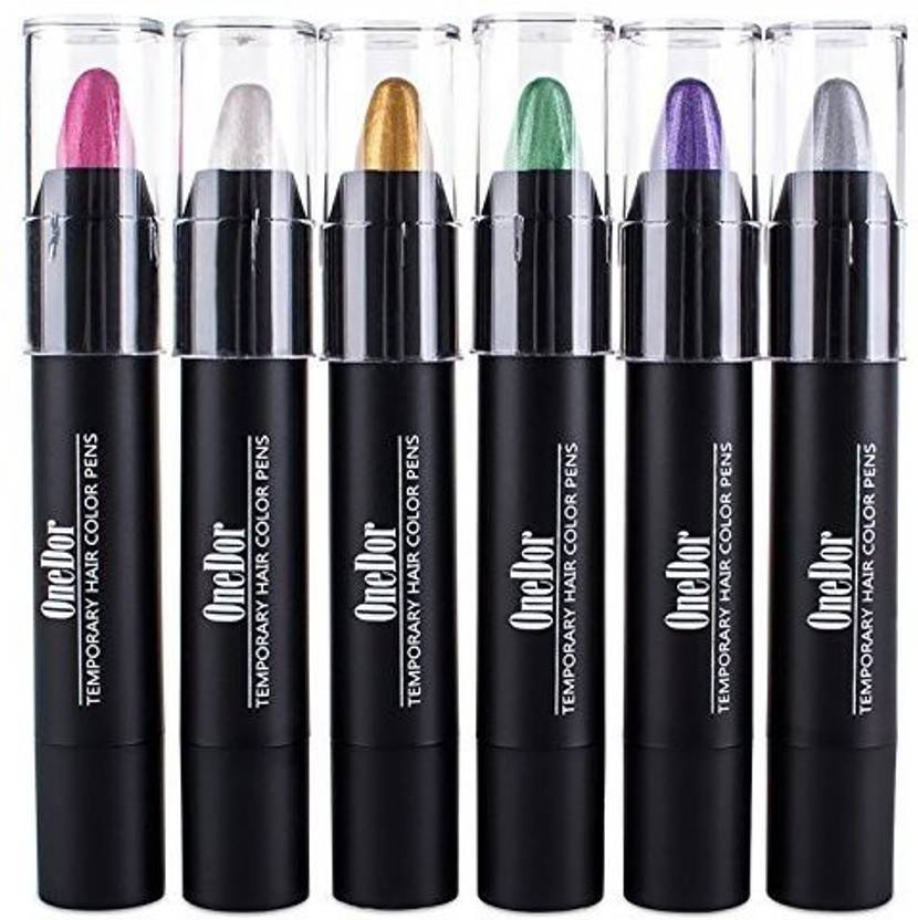 Onedor Professional Waxy Hair Chalk Pens Temporary Hair Color Dye
