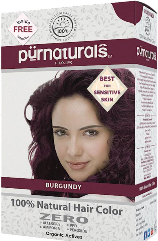 Pure Naturals Natural Hair Color , Burgundy Price in India, Buy Pure