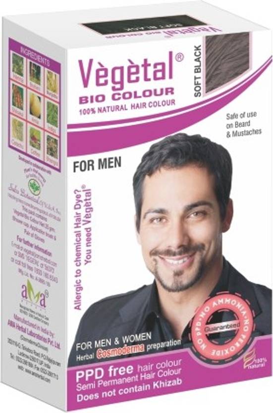 Vegetal Bio Colour Soft Black For Beard Colouring Hair Color Vegetal Bio Colour Soft Black For Beard Colouring Hair Color Dark Brown