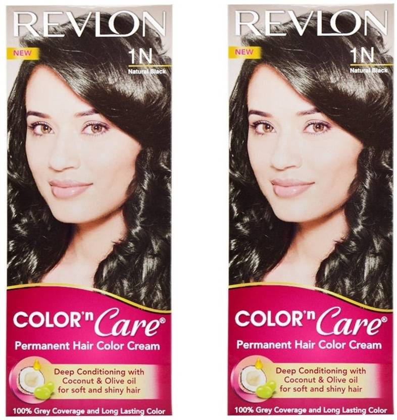 Revlon Color N Care Permanent Hair Color Cream Natural Black 1n Pack Of 2 Hair Color