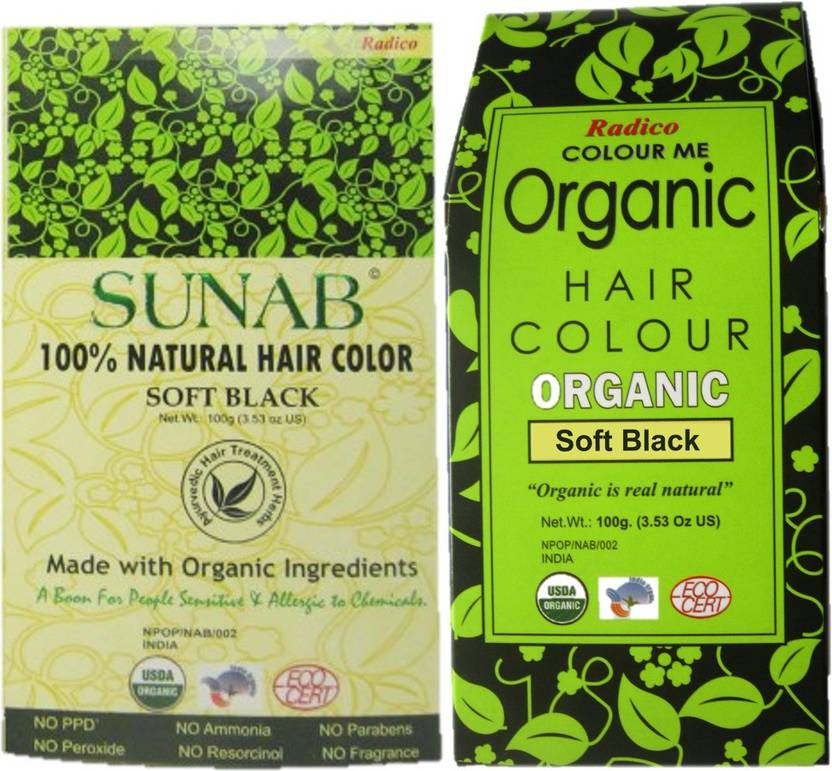 Radico Sunab 100 Natural Organic Soft Black Hair Color Price