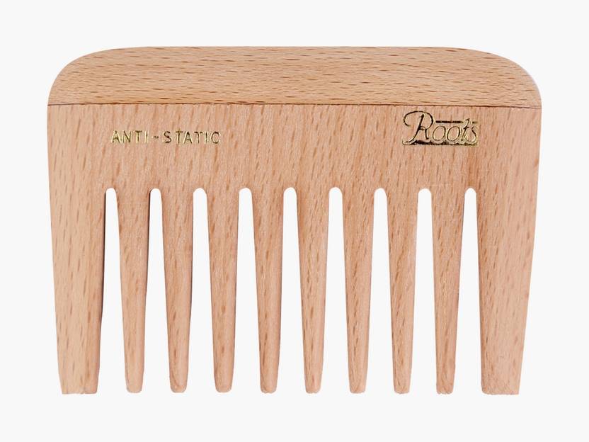 Roots Wooden Wide Teeth Travel Comb For Wavy Curly Hair Price