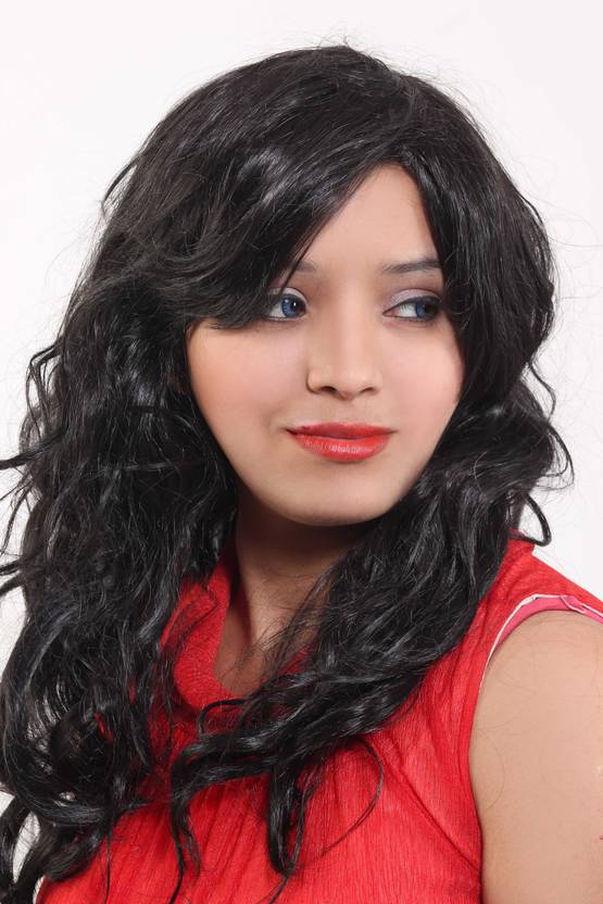 Ritzkart Women Silky Wavy Curly Long Full Head Wig Get Real