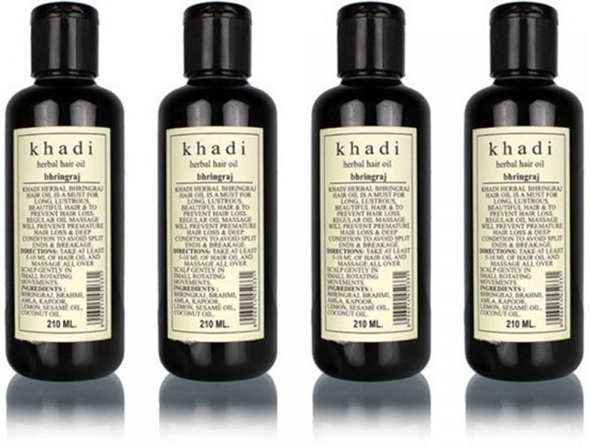 Khadi Natural Bhringraj Hair Oil Set Of 4 Hair Oil Price In