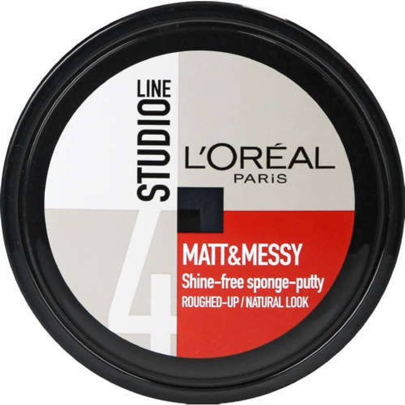 L'Oréal Paris STUDIO 4 LINE MATT & MESSY SHINE FREE SPONGE PUTTY Hair