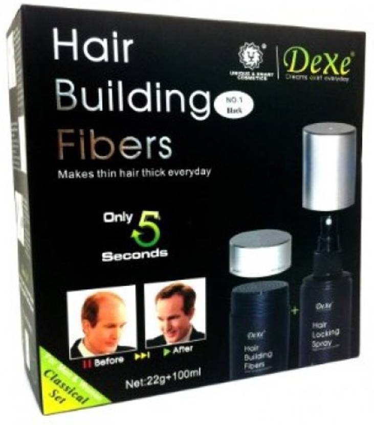 Vibex Dexe Hair Builder Kit 22g Of Fiber 100ml Of Light