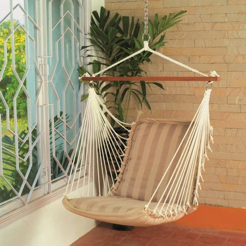 Hangit Soft Tan Chair Polyester Swing In India Hangit Soft Tan Chair Polyester Swing