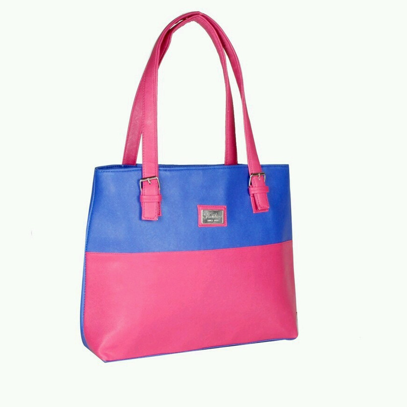 Blue and pink purse clearance