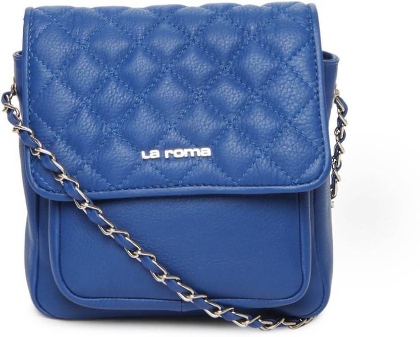 La Roma Sling Bag Blue Online Best Price In India Flipkart La Roma Sling Bag