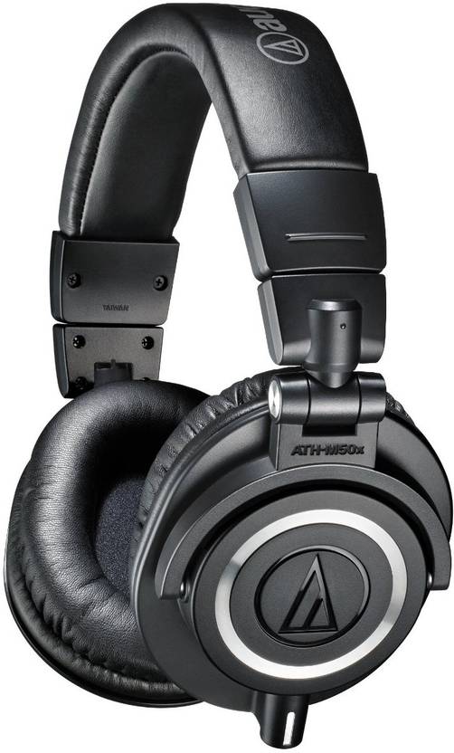 Audio Technica ATH-M50X BK Wired Headphones (Black, Over the Ear) 