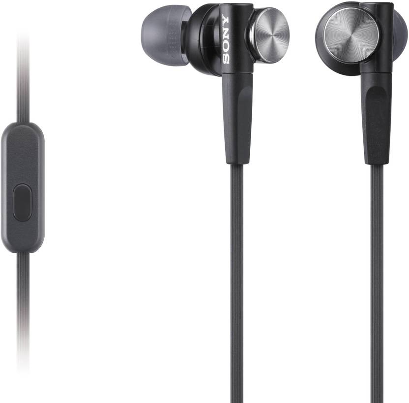 Sony MDR_XB50AP-Black Extra Bass Wired Earphone With Mic Headphon...