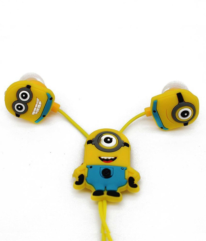 A CONNECT Z Minions Cartoon Design Great Sound Base -48 Wired(Yellow, In the Ear)
