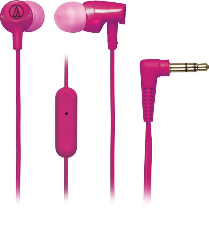 Audio Technica SonicFuel In-Ear ATH CLR100iS PK Wired Headset (Pink) 