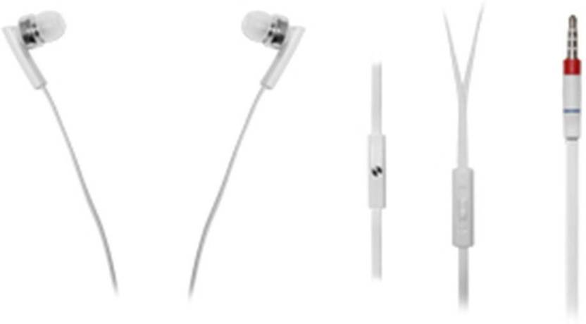 STK Bluetooth Stereo Stay-Fit Earbuds Wired Headset (WHITE) 