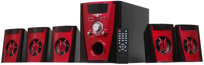 Image result for Krisons Polo Red 5.1 Bluetooth Home Theater with FM/AUX/USB/SD Card Support and Remote Control