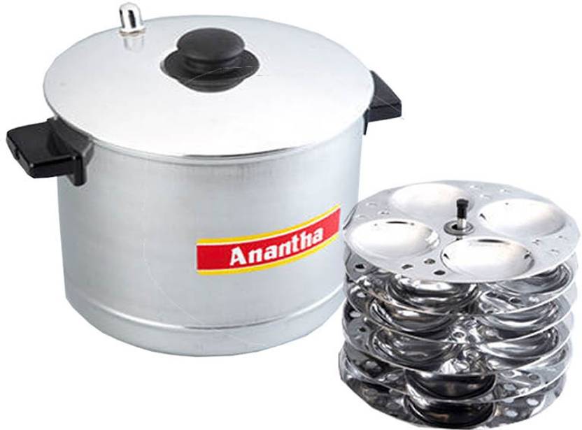 Anantha Idli Cooker With 6 Plates Induction & Standard Idli Maker Price in India Buy Anantha