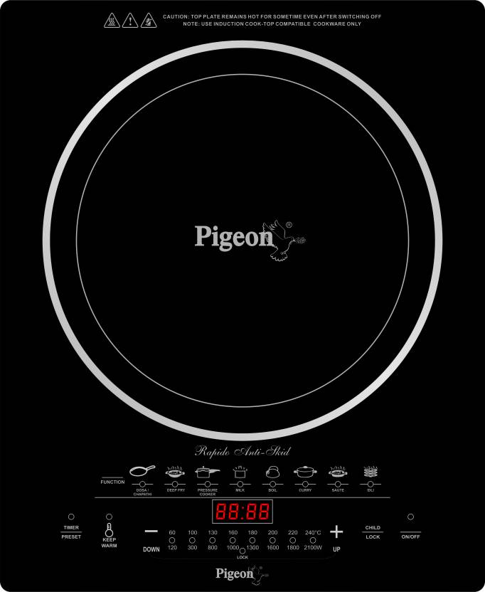 Pigeon Rapido Anti Skid Induction Cooktop (2100 W) ₹ 1998