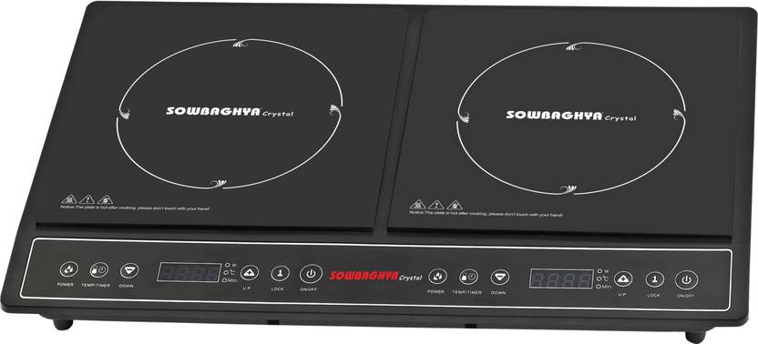 Sowbaghya Crystal Double Burner Induction Cooktop Buy Sowbaghya