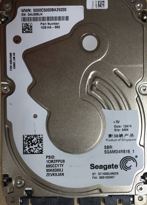 Seagate Thin 1 TB Laptop Internal Hard Disk Drive (HDD) (ST1000LM