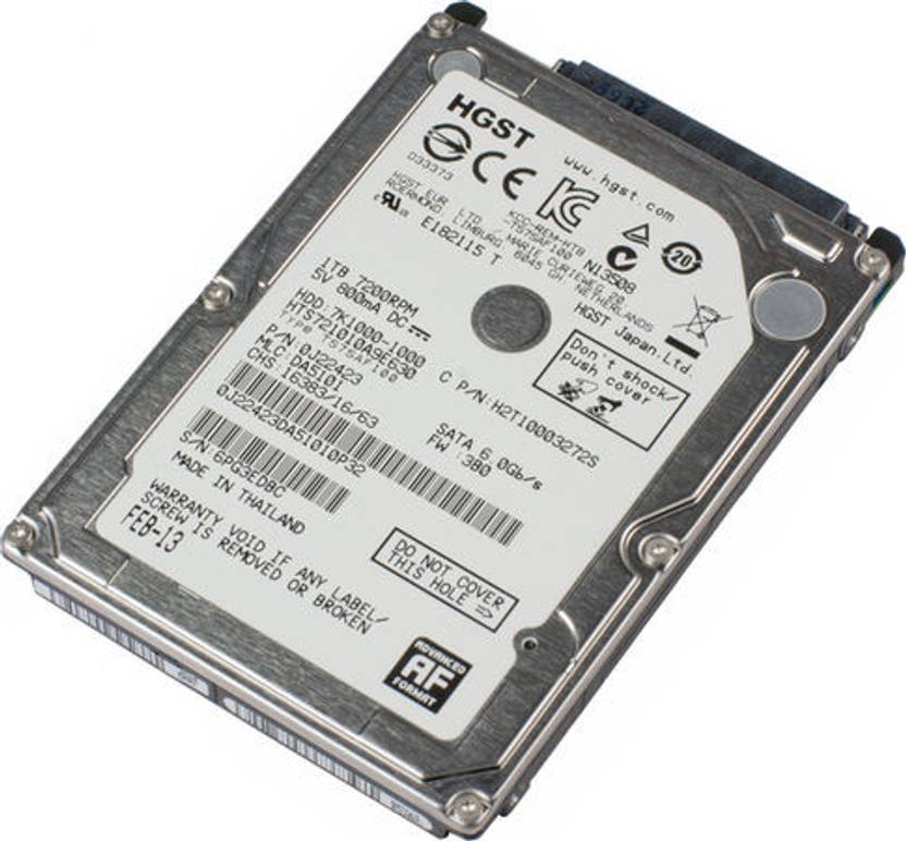 Hitachi HGST Travelstar 7200 RPM 1 TB Laptop Internal Hard Disk Drive ...