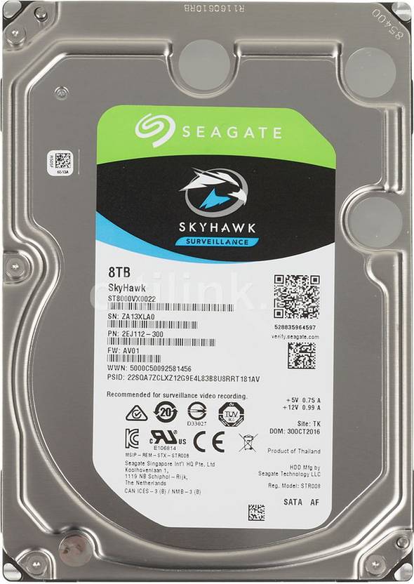 Seagate SkyHawk 8 TB Surveillance Systems Internal Hard Disk Drive