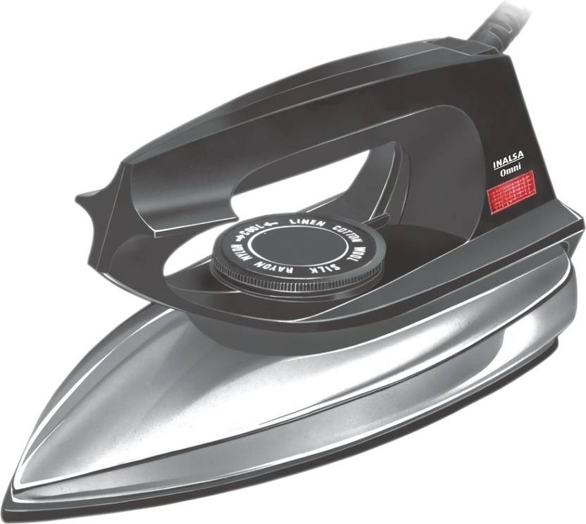Inalsa Omni Dry Iron (Black and Silver) 