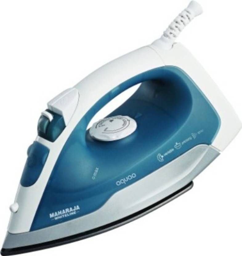 MAHARAJA WHITE LINE AQUAO SI-101 Steam Iron (White & Blue) 