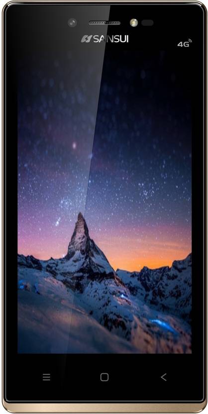 Sansui Horizon 1 Black/Golden, 8 GB 4G VoLTEÂ Â 1 GB RAM