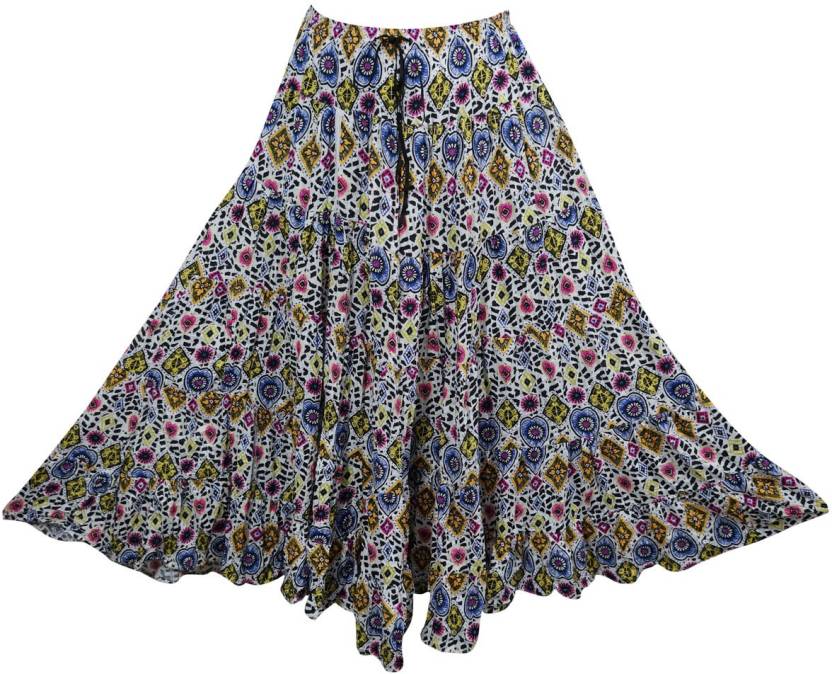 Indiatrendzs Printed Women's A-line Multicolor Skirt - Buy Indiatrendzs ...
