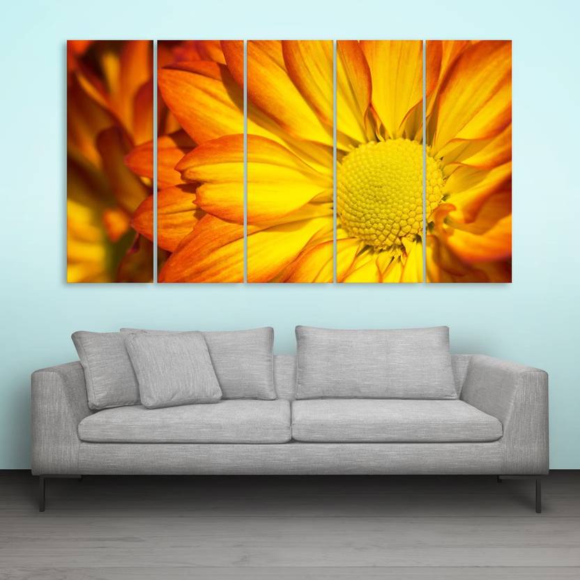 Inephos Multiple Frames Beautiful Flower Wall Painting Digital Inephos Multiple Frames Beautiful Flower Wall Painting Digital Reprint 30 Inch X 52