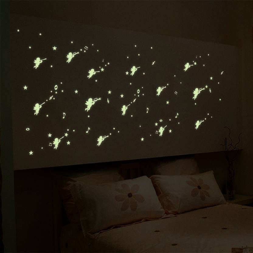 Shrih Medium Radium Angels Glow In Dark Wall Sticker Price In