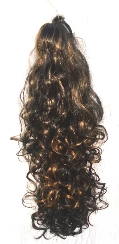 Yashansh Curly Hair With Golden Highlights Hair Extension