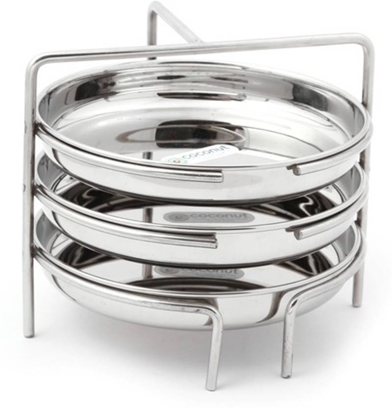 COCONUT Dhokla & Idly Stand 3 Plates Induction & Standard Idli Maker Price in India - Buy ...