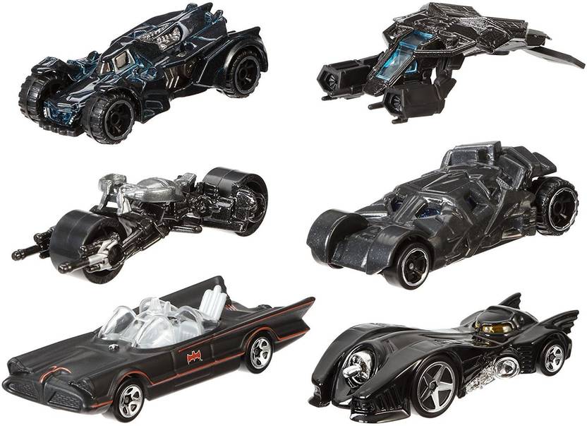 HOT WHEELS SET OF 6 LATEST BATMAN VEHICLES SET OF 6 LATEST BATMAN