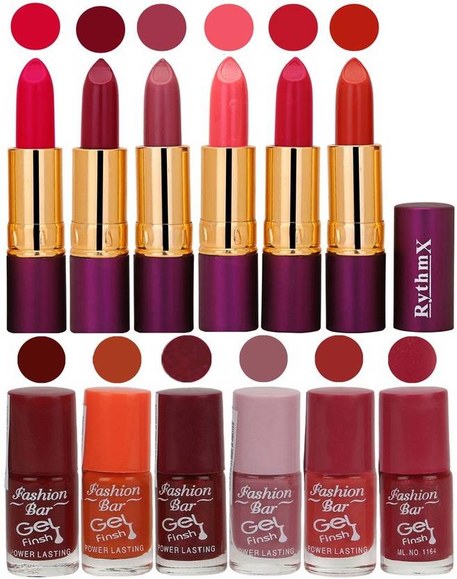 Rythmx Lipstick And Nail Polish Combo Pack Of 12 Price In India Rythmx Lipstick And Nail Polish Combo Pack Of 12