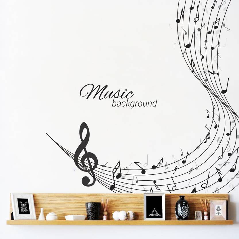 Impression Wall 60.96 cm Impression Wall Music Background Wall Stickers