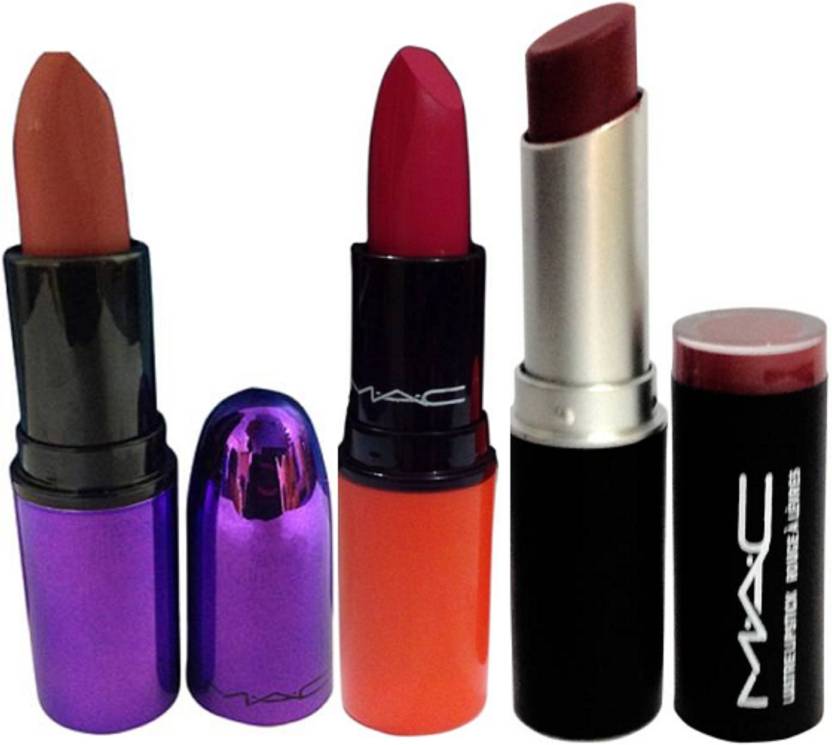 Mac Matte Lipstick Rouge A Levres Fame Pinkish Red