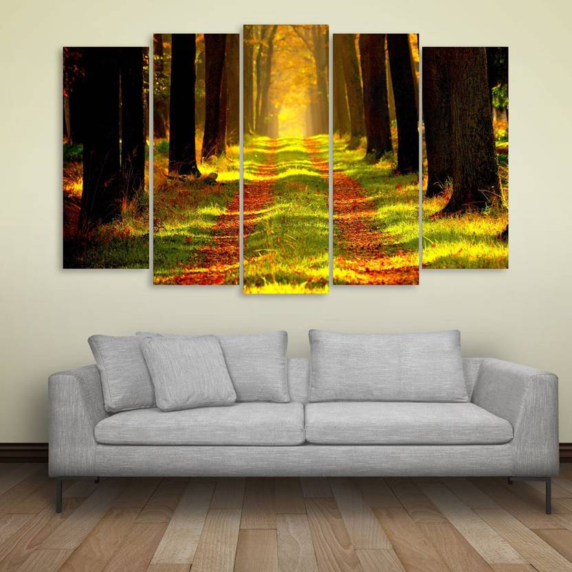 Inephos Multiple Frames Nature Forest Wall Painting Digital Reprint Inephos Multiple Frames Nature Forest Wall Painting Digital Reprint